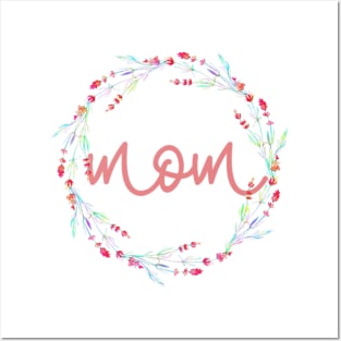 Mom Floral Design Posters and Art